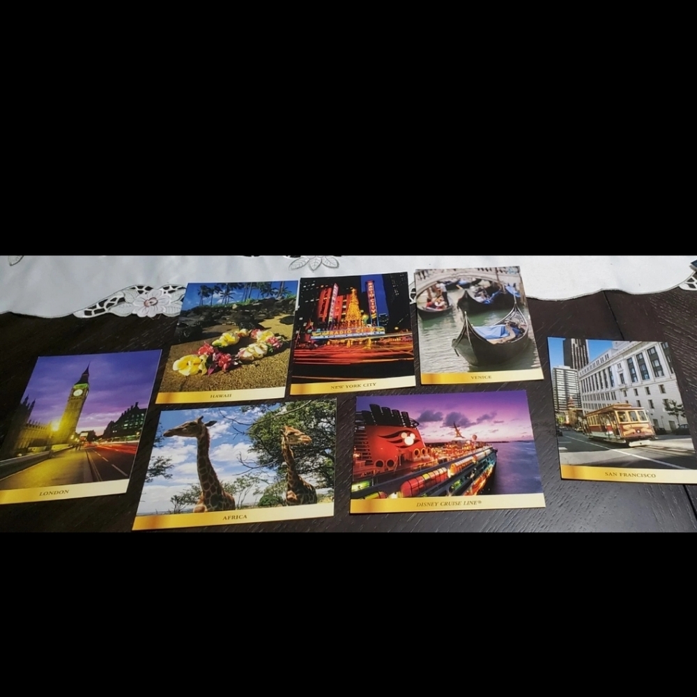 Disney Vacation Club Collection Postcards- lot of 7